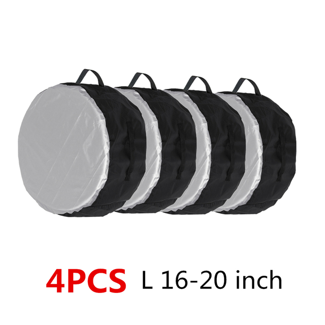 Universal Car Spare Tire Covers Case Tires Storage Bags Auto Wheel Tires Storage Bags Vehicle Tyre Waterproof Polyester Bag