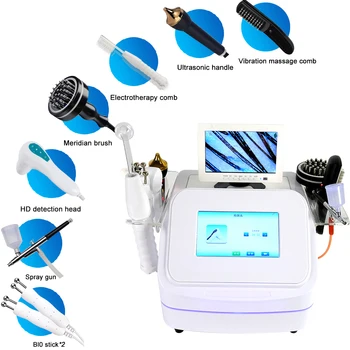 Macchina professionale per il trattamento del cuoio capelluto contro la perdita dei capelli Macchina per l'analisi del cuoio capelluto HD 50X 200X Macchina per il ripristino dei capelli 7 in 1