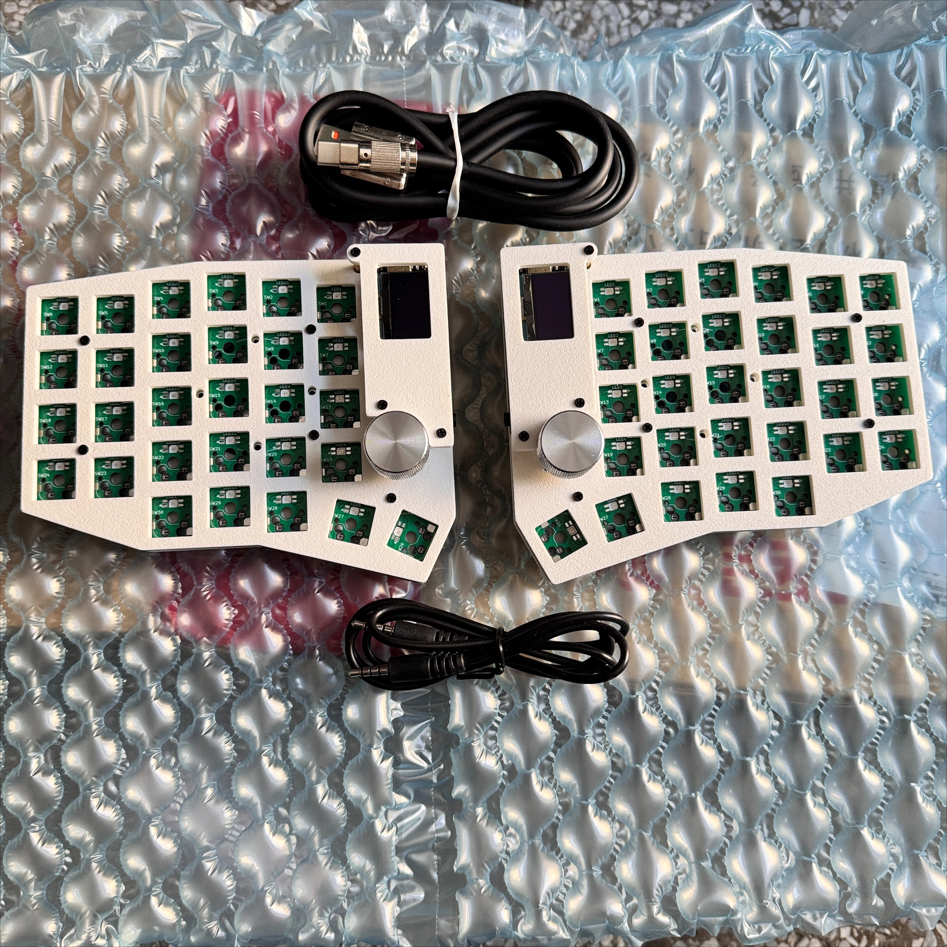 Sofle Choc/MX Split Mechanical Keyboard Custom Hot-swap RGB Knob