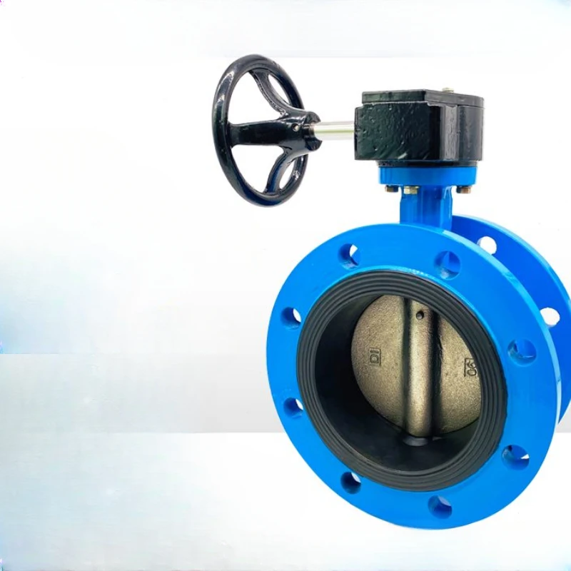 

D341X-10/16Q Manual Turbine Soft Seal Flange Butterfly Valve DN80 100 150 200 500 800