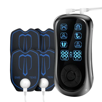 6 Mode Electric Tens Muscle Stimulator EMS Acupuncture Face Body Massager Digital Therapy Massage Tool Electro Stimulator 1