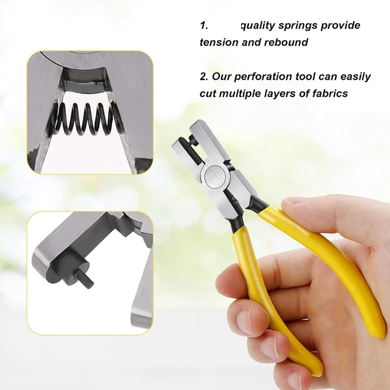 AA01-2Pcs Watch Band Leather Hole Punch Plier,2.0Mm Belt Hole Puncher For Leather Belt Punch Tool,For DIY Craft Shoe Fabric