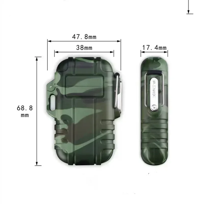 Waterproof Lighter with Lanyard Outdoor Survival Torch Lighter Windproof Butane Turbo Cigarette Lighter Camping Smoke Accesoires 5