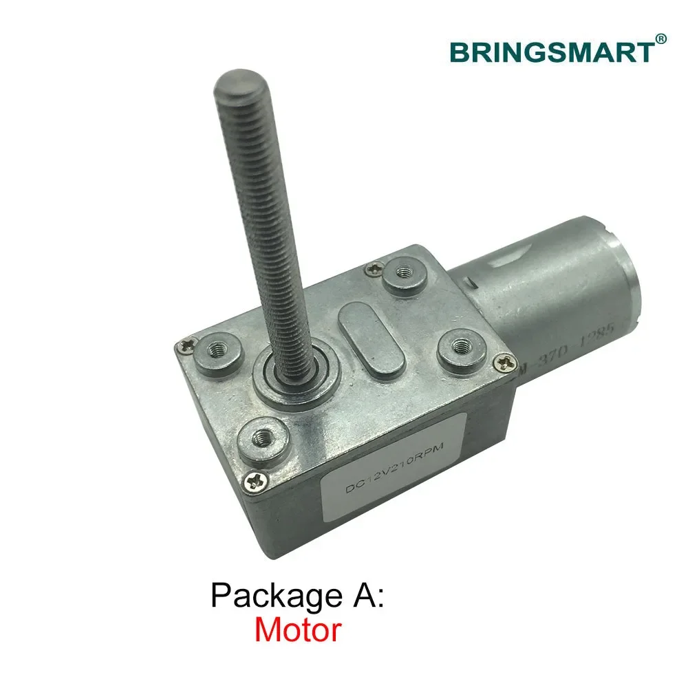 DC worm gear motor 6V 12V 24V M6 screw shaft length 50MM JGY370