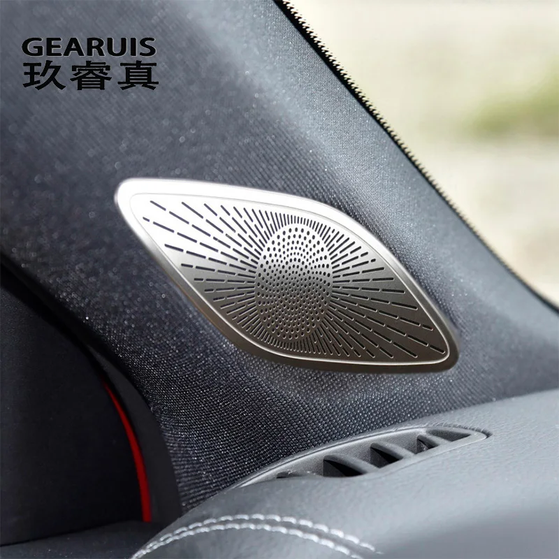 Car Styling Tweeter Speaker Window B Column Sticker Trim Per Mercedes Benz Cla C118 W118 A Class W177 V177 Audio Speaker Cover