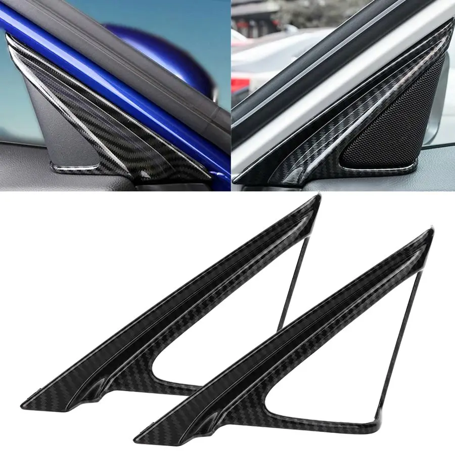 

2 шт., накладки на дверь колонки из углеродного волокна для Honda Accord 10, 2018, 2019, 2020