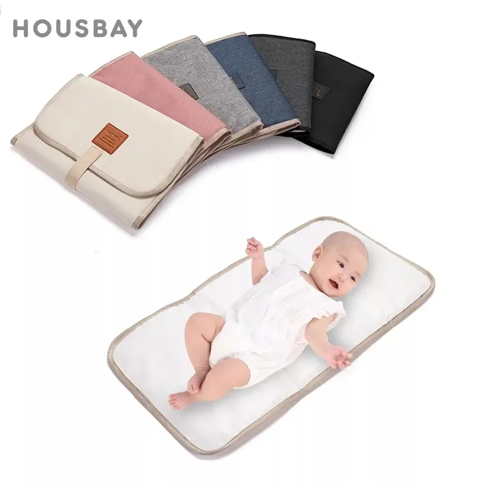 

Foldable Diaper Changing Pad 60*30Cm Newborn Portable Baby Changing Mat Nappy Waterproof Durable Nylon Baby Diaper Sheet