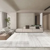 Modern High-grade Gray Large Area Carpets Living Room Decoration Carpet Washable Rugs for Bedroom Home Decor Mat Lounge Rug 2