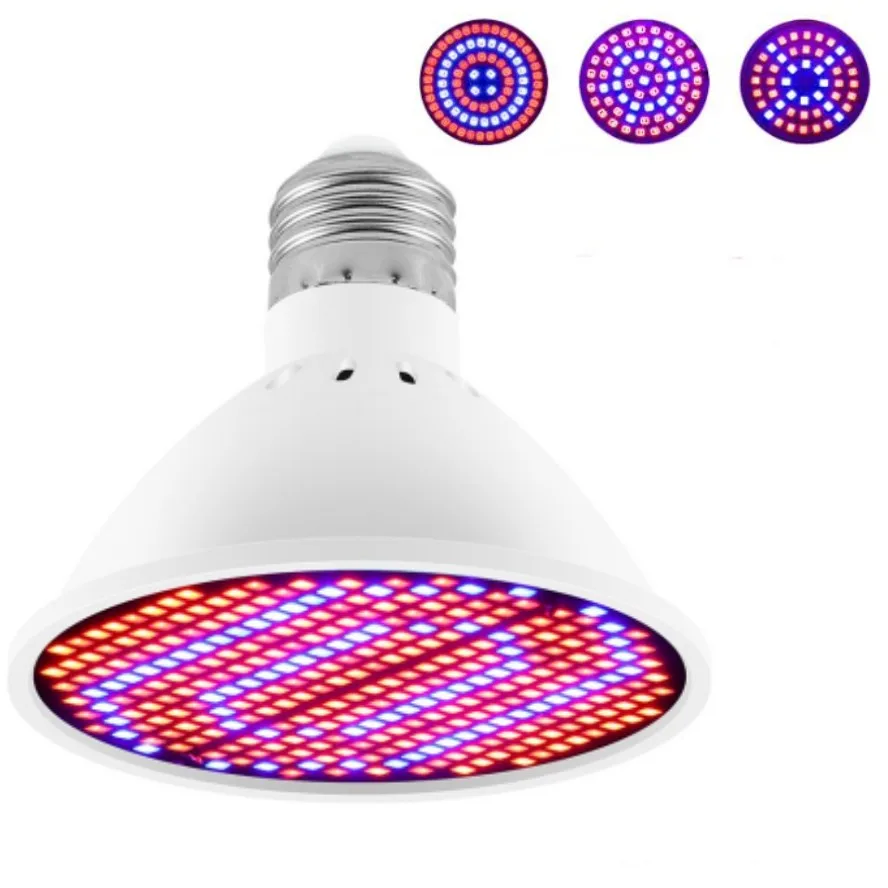 

1-10X LED E27 Grow Light Full Spectrum Greenhouse LED Growing Lights For Indoor Hydroponics Plant Bulb 200 300 leds Phyto Lamp