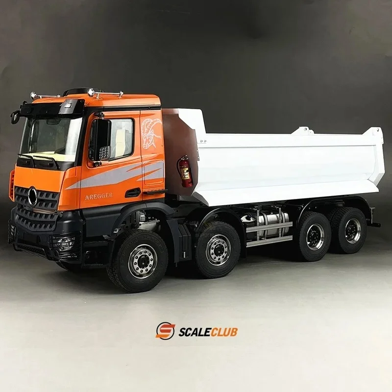 

Scaleclub Model 1/14 For Mercedes-Benz 8x8 Mud Head One-Way Dump Muck Truck RTR For Tamiya Rc Trailer Tipper