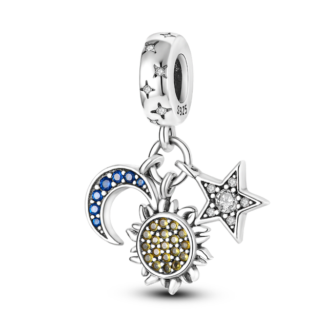 Sterling Silver New charm Fit Original Pandora charm bead Pendant trunk Charm Bracelet Necklace Trinket Diy Women Jewelry