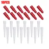 10Pcs Spare Silicone Nozzle Sealant Tool Kit Re-sealable Mastic Cartridge Spare Nozzles Screw Cover For Caulking Pipes 2