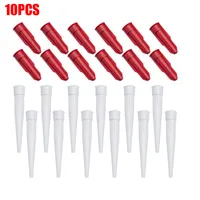 10Pcs Spare Silicone Nozzle Sealant Tool Kit Re-sealable Mastic Cartridge Spare Nozzles Screw Cover For Caulking Pipes 2