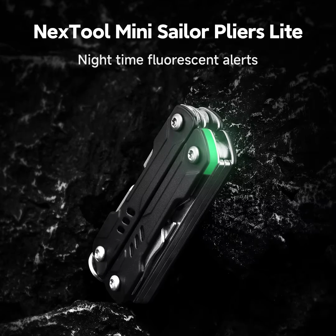 NexTool 미니 세일러 플라이어 라이트 10 in 1 다기능 접이식 공구 가위 드라이버 EDC 휴대용 아웃도어 장비 수공구