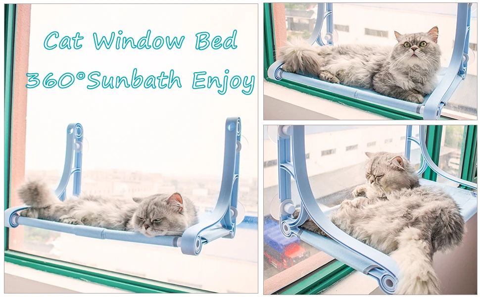 Gato janela poleiro pet cat hammock sunbath