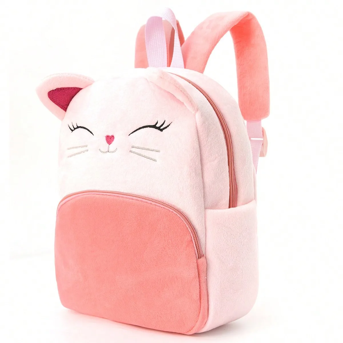 Cross-border hot sale cartoon multi-colored animal children's backpack street stall supply backpack kindergarten plush backpack 1