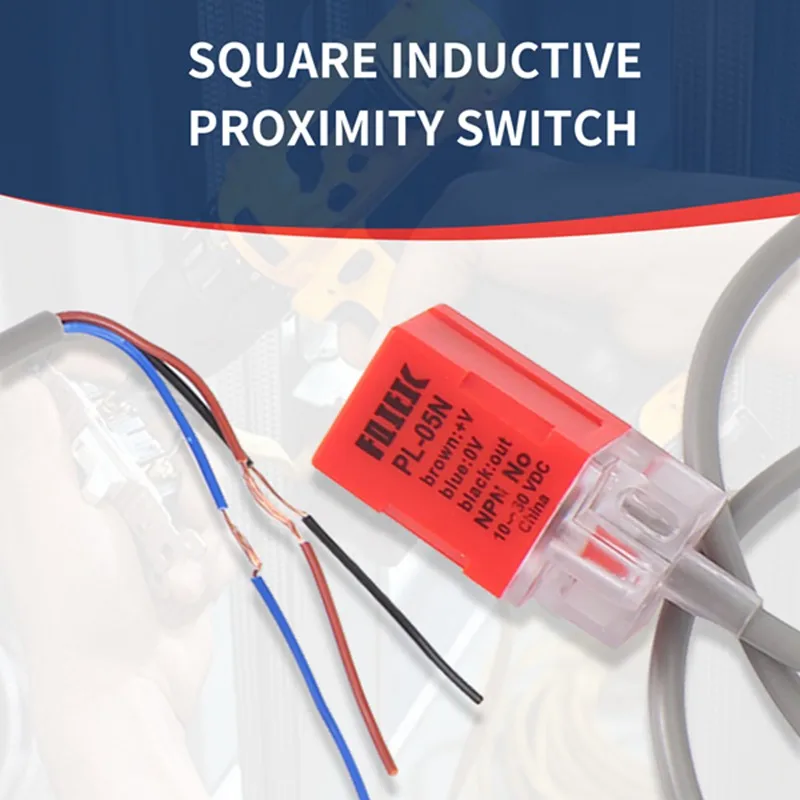 A15R -PL-05N/P DC 10-30V NPN NO 5Mm Square Inductive Proximity Sensor Switch 3 Wire P With Screws