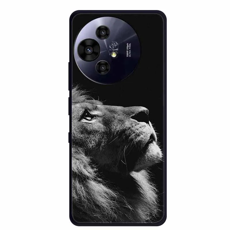 Premium Black Silicone Protective Case for TCL 50 Pro NxtPaper 5G