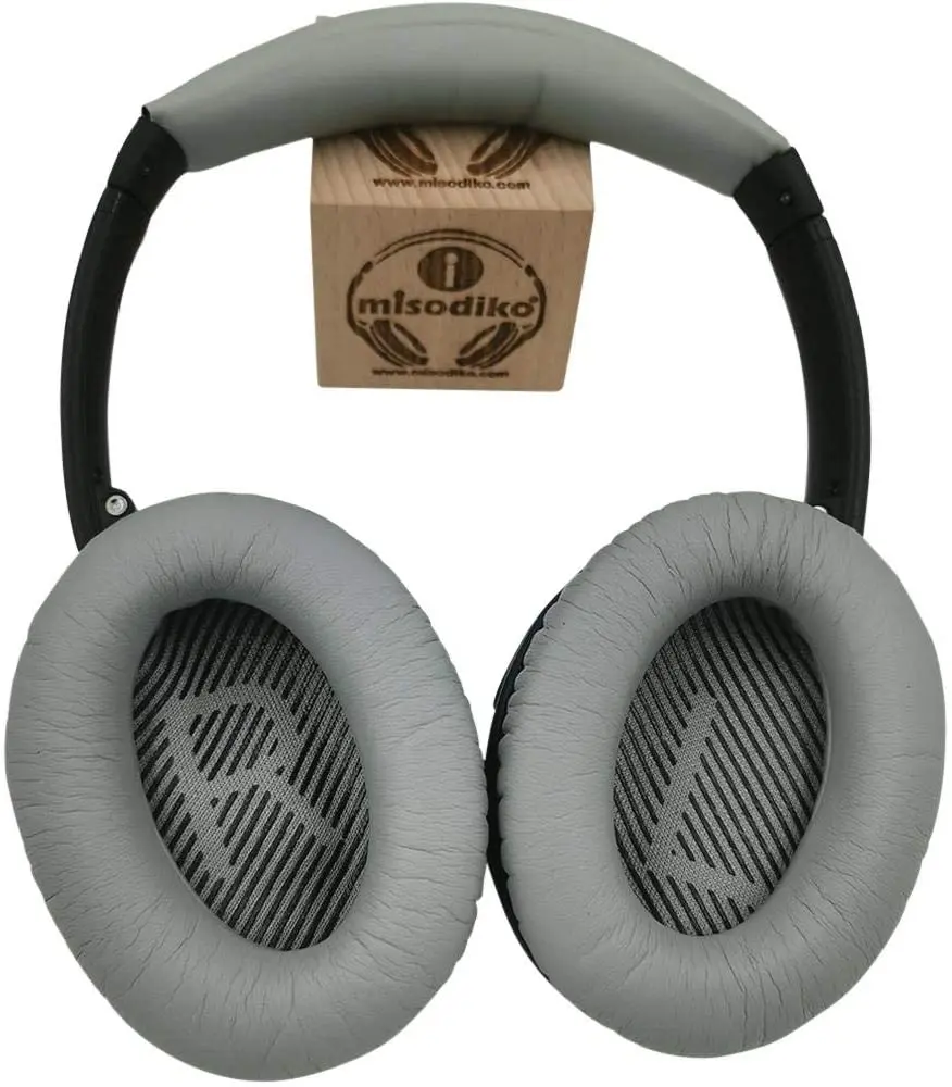 Bose Quiet Comfort 25 35(QC25 QC35) 및 QuietComfort 35 II(QC35ii)용 고품질 헤드밴드 쿠션 및 이어 패드 교체