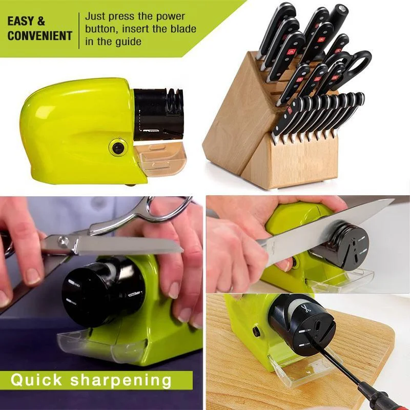 Dropship 1pc Kitchen Electric Knife Sharpener Multifunctional Knives  Scissors Sharpener Motorized High-Speed Sharpening Sistem Rotating Tool to  Sell Online at a Lower Price