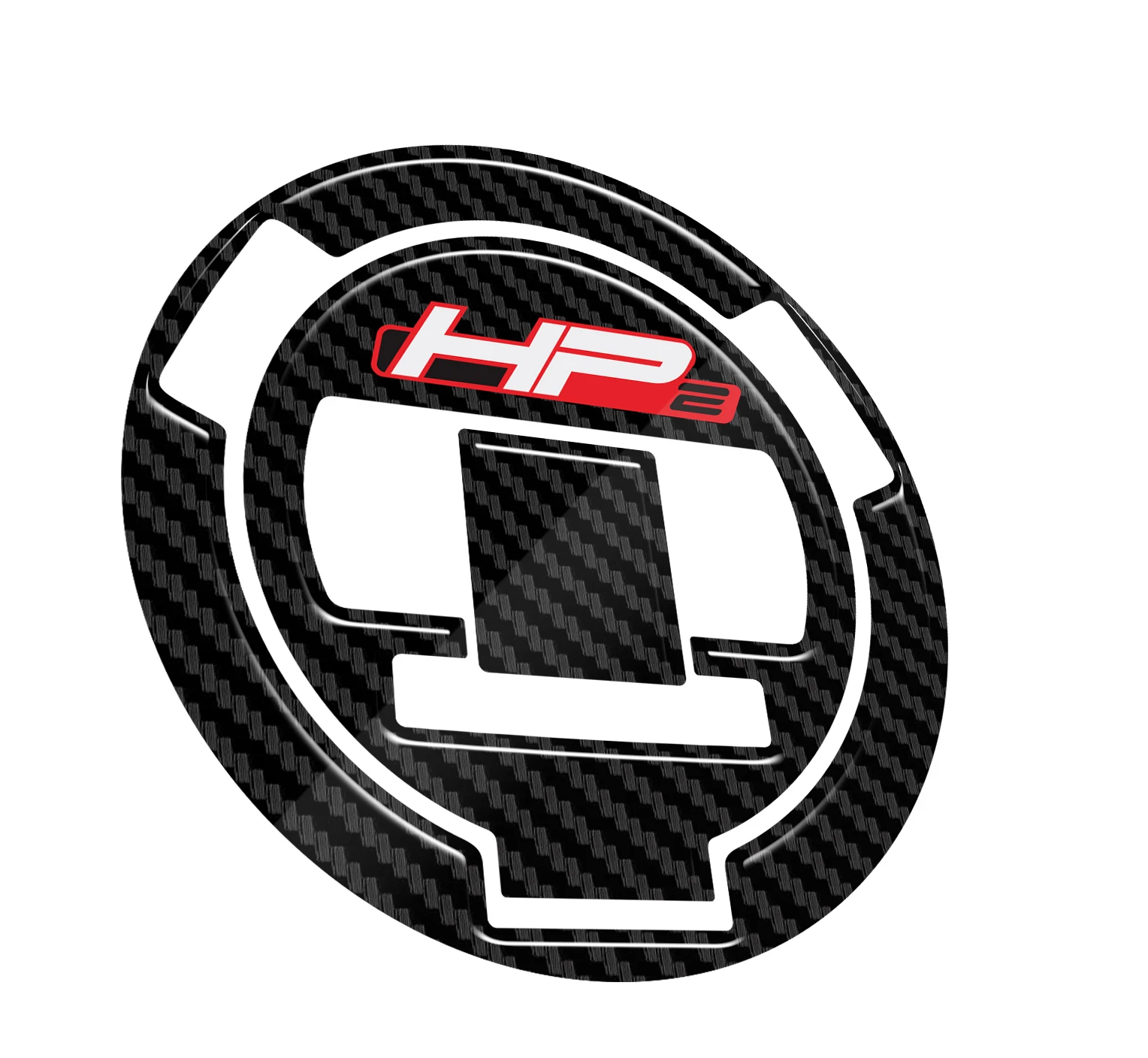 

3D Carbon-look Motorcycle Fuel Gas Cap Protector Decals For BMW HP2 HP 2