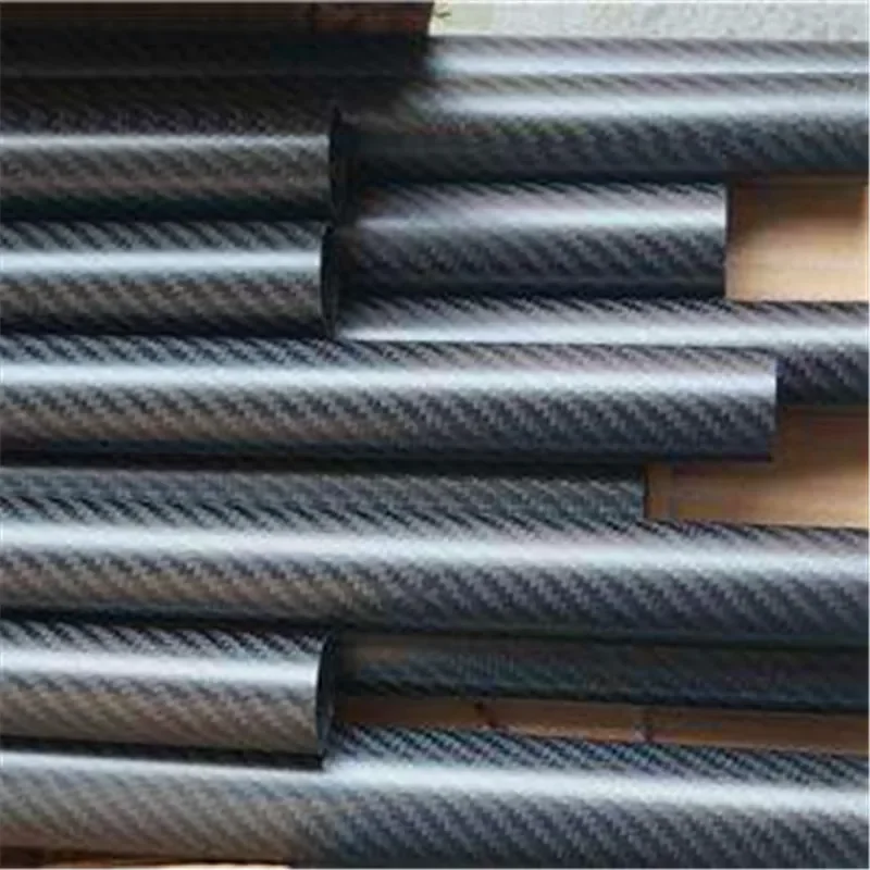 4pcs Length 600mm Carbon Fiber Tube High Composite Hardness Material 3K Twill Matte for Plant Protection Aircraft customizable