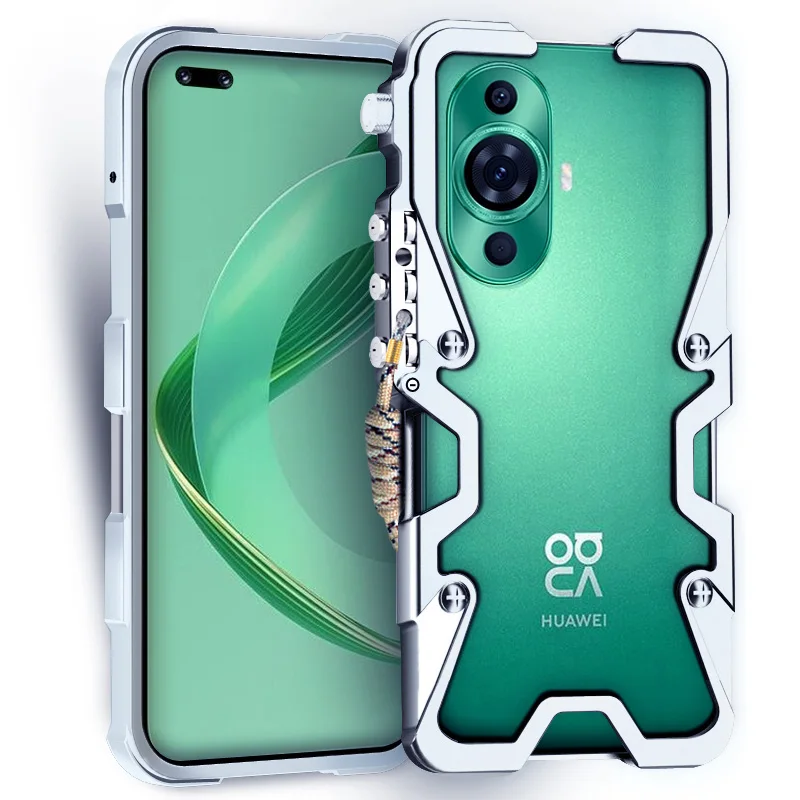 

Бронированный винтовой металлический корпус противоударный чехол для Huawei Nova 11 Ultra /Nova 11 Pro/Nova 11 алюминиевый бампер чехлы