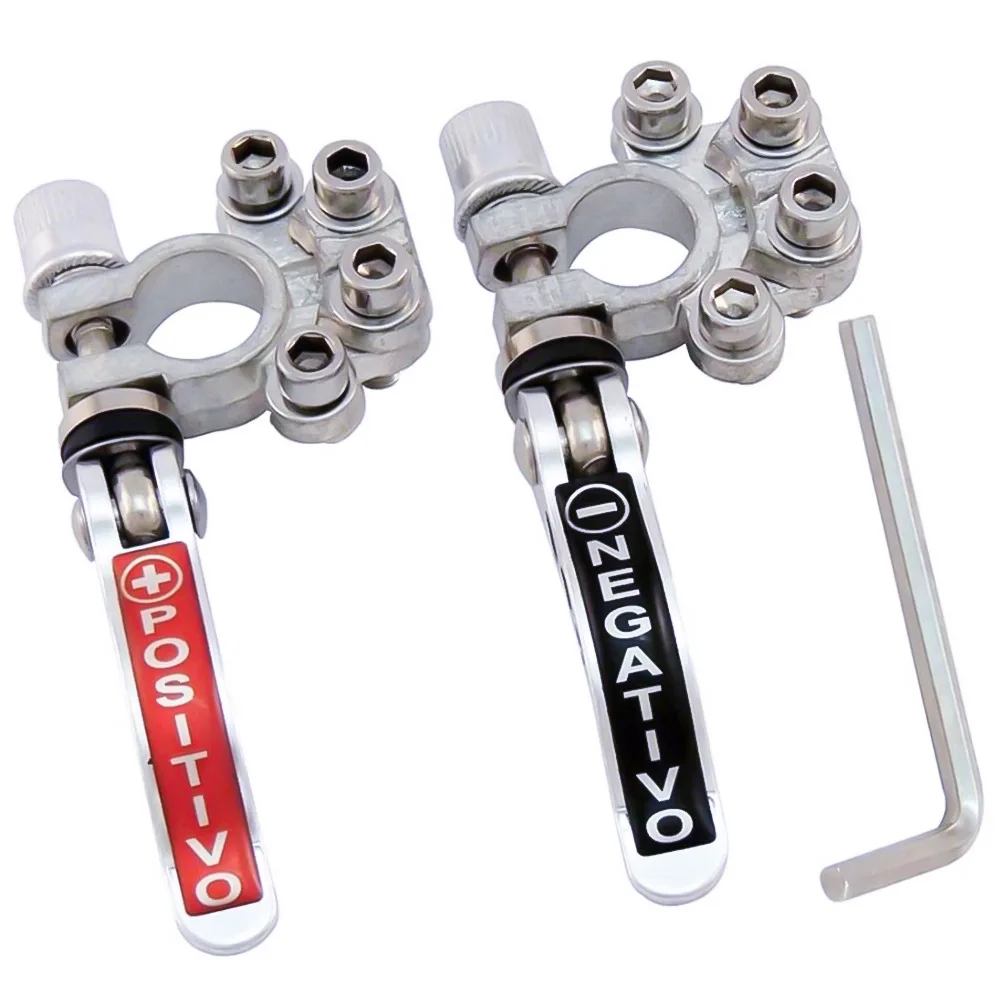 

1 Toolless Car Battery Disconnect Terminal Cable Shut-Off for Main Quick Pair Connectors Post Truck