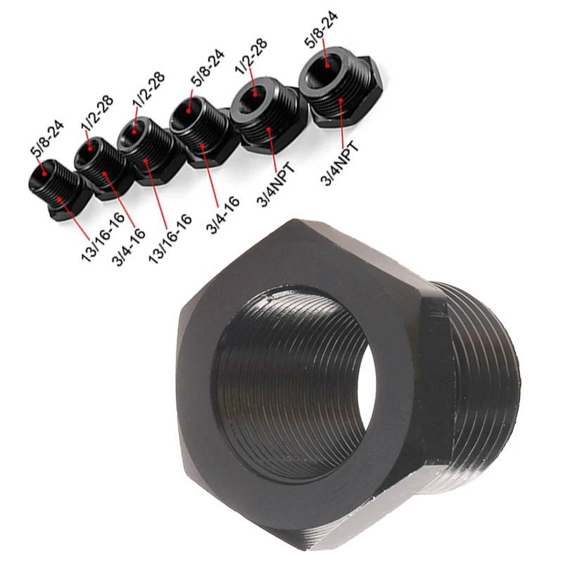 Car Oil Filter Aluminum Adapter 5/824 1/228 To 13/1616 3/416 3/4