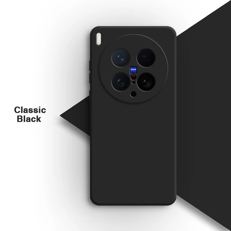 Premium Liquid Silicone Phone Case with Soft Lens Protection & Internal Flocking - Minimalist Design Back Cover