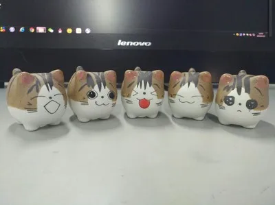 Description Picture 6 of itemBalcony Decor GiftCute Mini Cat Ceramic Flower Pot Small Cartoon Planter Bonsai Cactus  Home Garden Desktop Succulent Plants