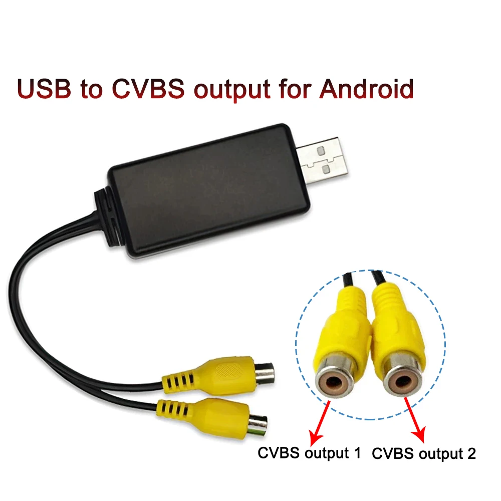 

Video out adapter for android car radio,for special car can't use the rca connector from our android device