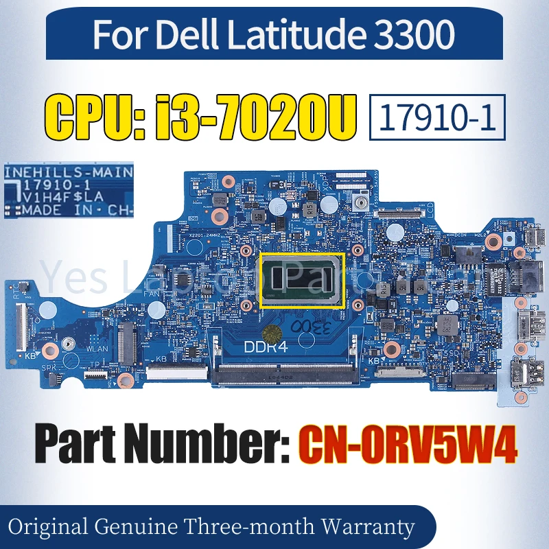 

Материнская плата для ноутбука Dell Latitude 17910 3300, 100%-1