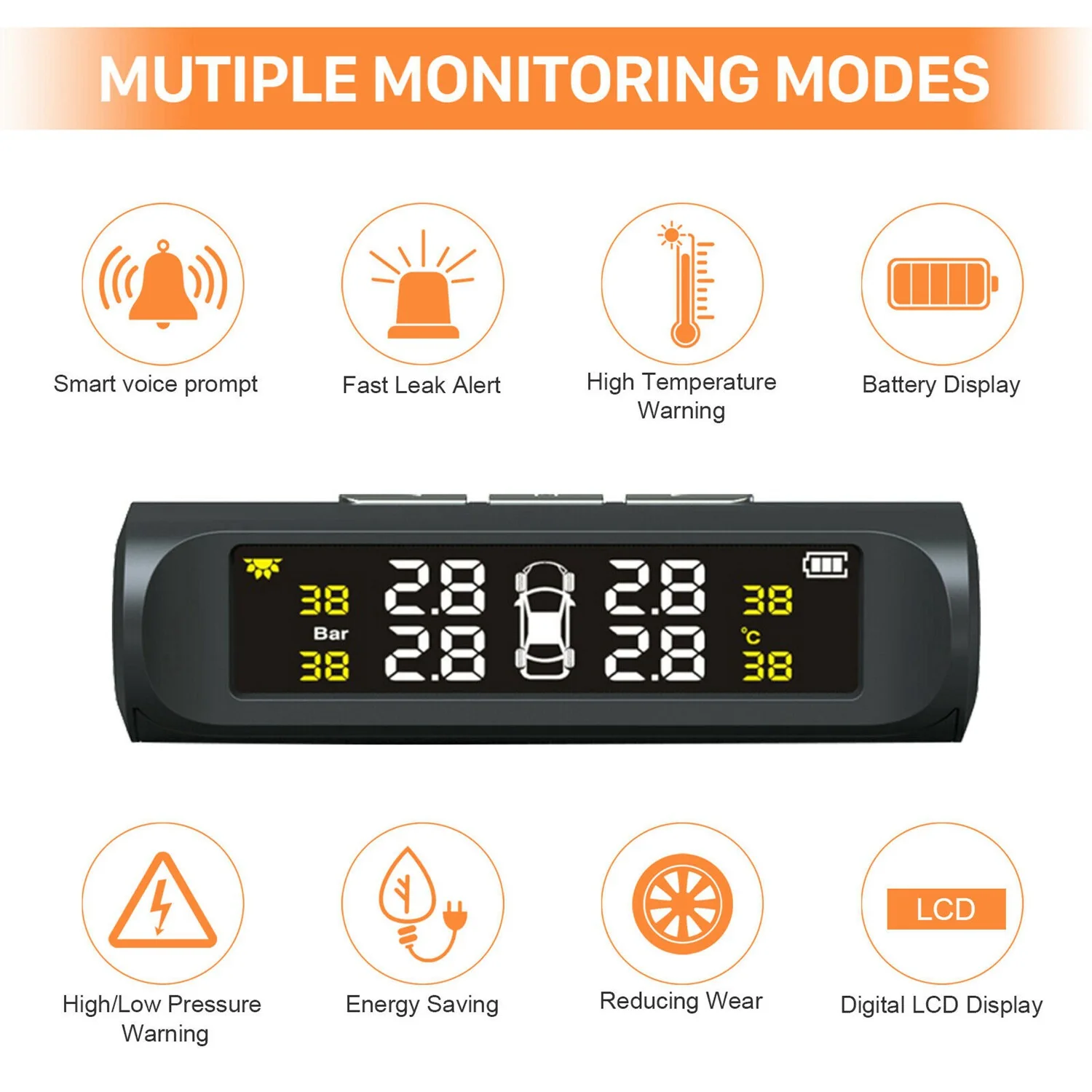  ¾籤 TPMS ڵ Ÿ̾ з µ ͸ ý, LCD ÷ ũ, 4  ܺ 
