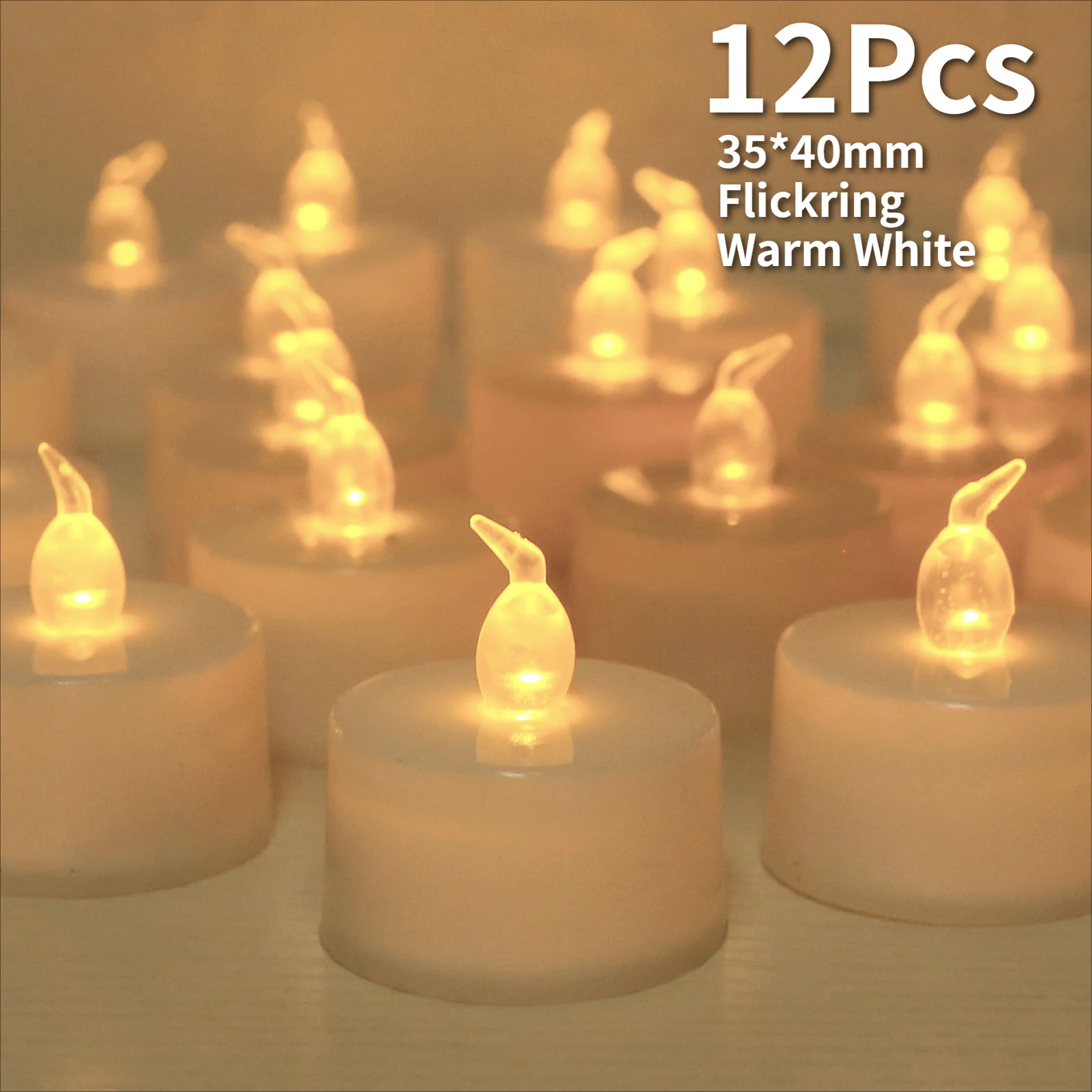 Flameless LED Candle Set with Flickering Flame Effect