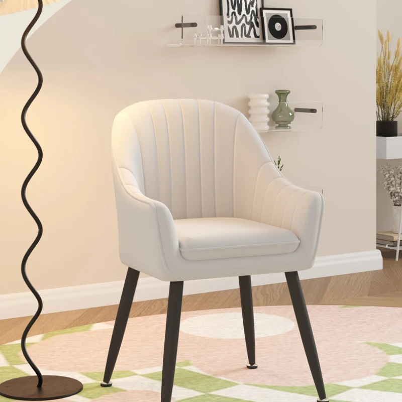 

Vanity Designer Luxury Dining Chair Accent Ergonomic Office Metal Wedding Dining Chair Banquet Bedroom Sillas Home Furniture DQ