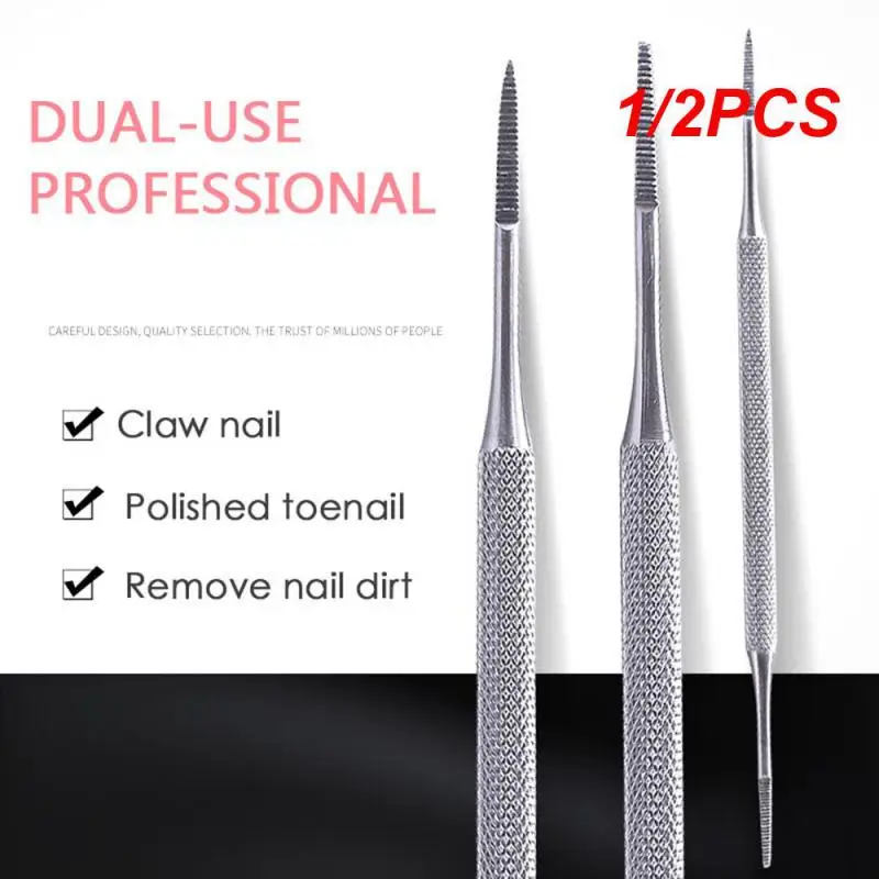 

1/2 шт., двусторонняя пилка для ногтей