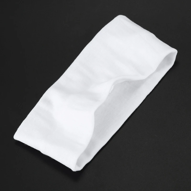4Pcs Fashion Women Cotton Yoga Hair Band Sports Sweat Lady Headband Popular Women Hair Accessories White 3