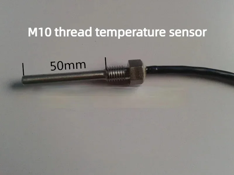 

1Pcs DS18b20 Fixed Type M10 Threaded Temperature Sensor, Probe Length 50mm, Waterproof Type