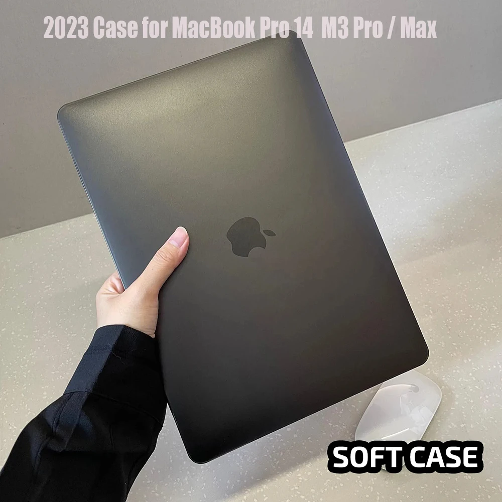 2023 Custodia Per Laptop Per Macbook Pro 14 M3 Max Pro M2 M1 A2918 A2992 A2779 A2442 Custodia Rigida Flessibile Ultra Sottile Sensazione Di Pelle Smer