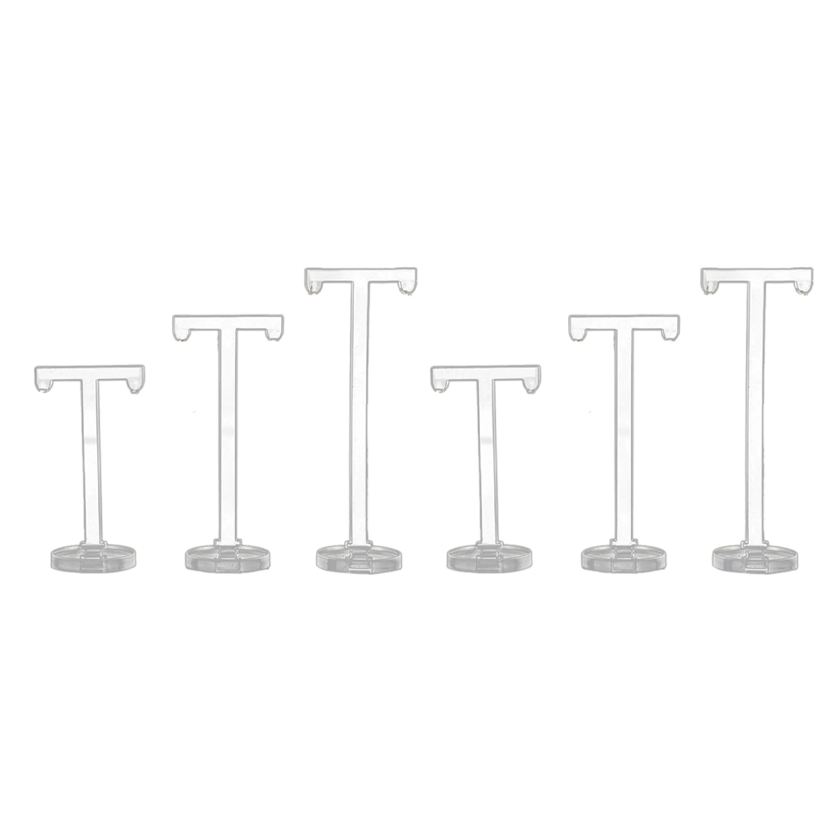 

6Pcs Acrylic T Shape Earring Display Earring Holder Earring Stand Jewelry Organizer Earring Jewellery Showing