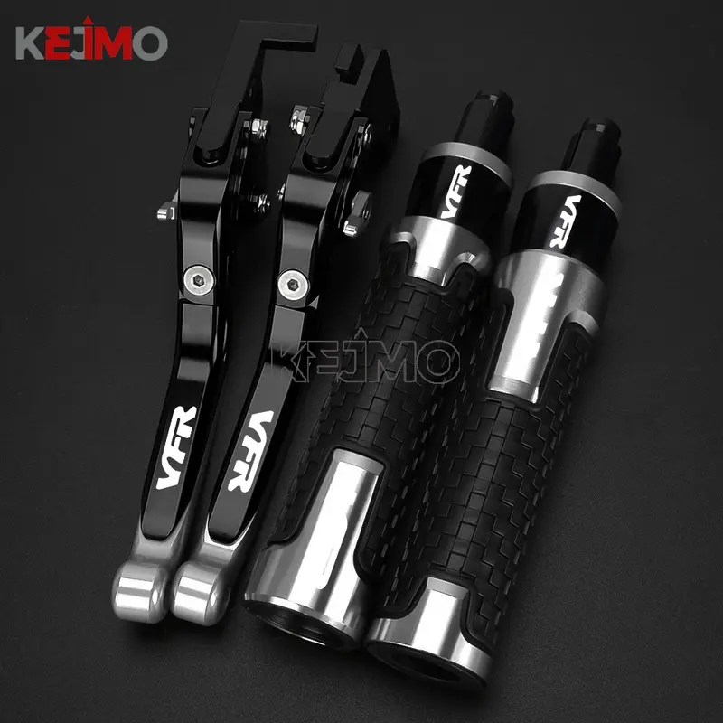 VFR 800/400/750/1200 CNC Motorcycle Handlebar Grips Handle Ends Adjustable Brake Clutch Levers FOR Honda VFR800 VFR1200 VFR750 - Image 2