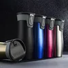 450ml Thermos Bottle For Coffee Vacuum Water Cup Business Office Car Use One-Click  Open Water Dispensing Thermal Cup 3