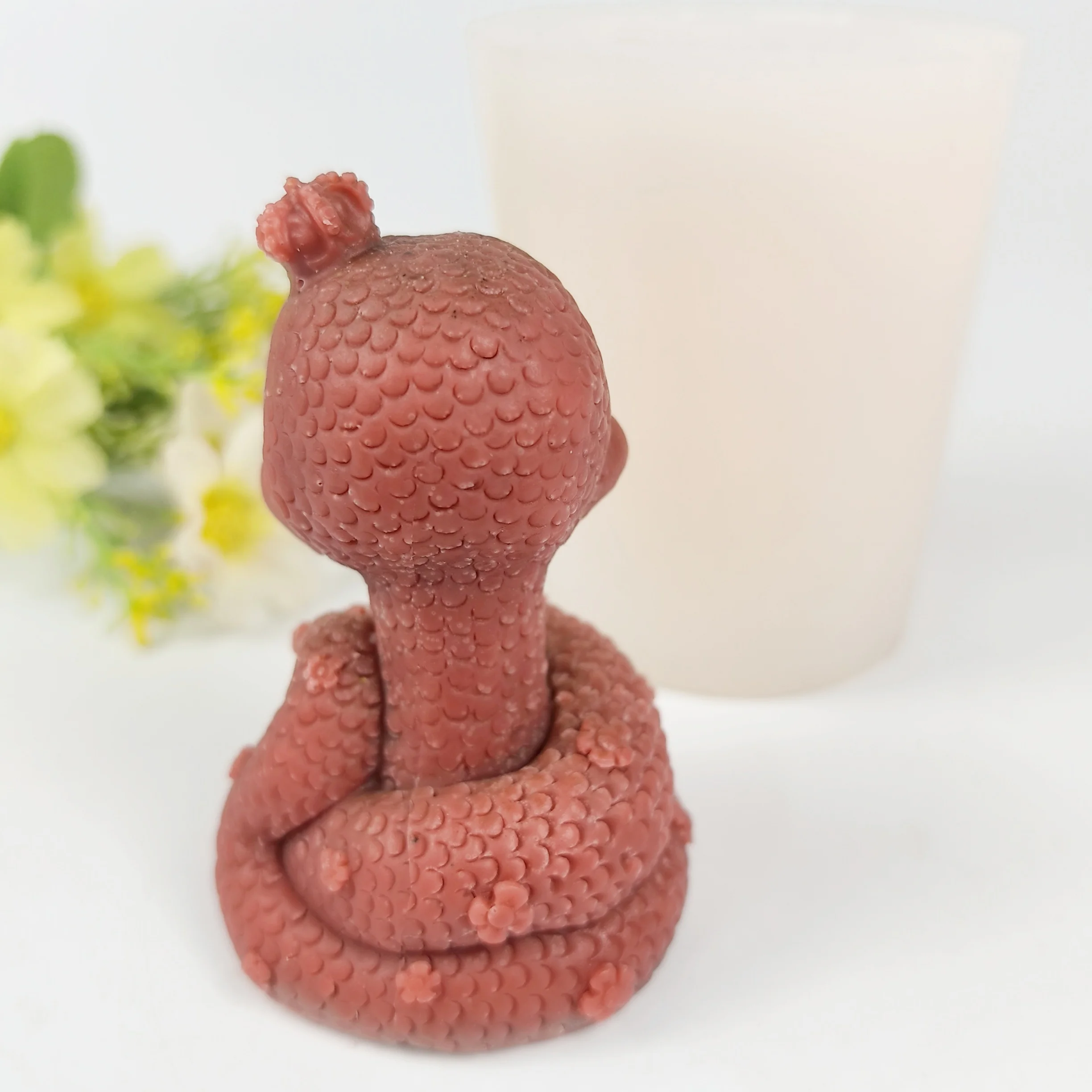 3D 뱀 실리콘 금형 귀여운 동물 모양 쿠키 금형 초콜릿 양초 금형 비누 금형 점토 수지 금형