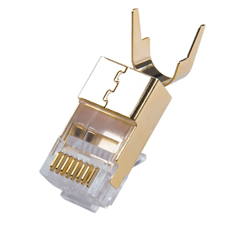 Cat8 Plug Rj45 Connector 8p8c Modular Termination Shielded 1
