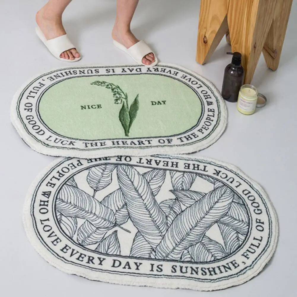 

Floor Carpet Floral Design Area Rug Bedroom Bedside Area Rug Doormat Carpet