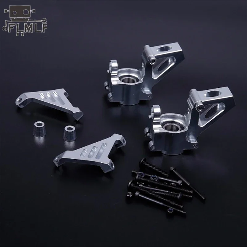 Moyeu de roue en métal CNC pour voiture RC 1/5, gros plan sur le filetage et la surface usinée.