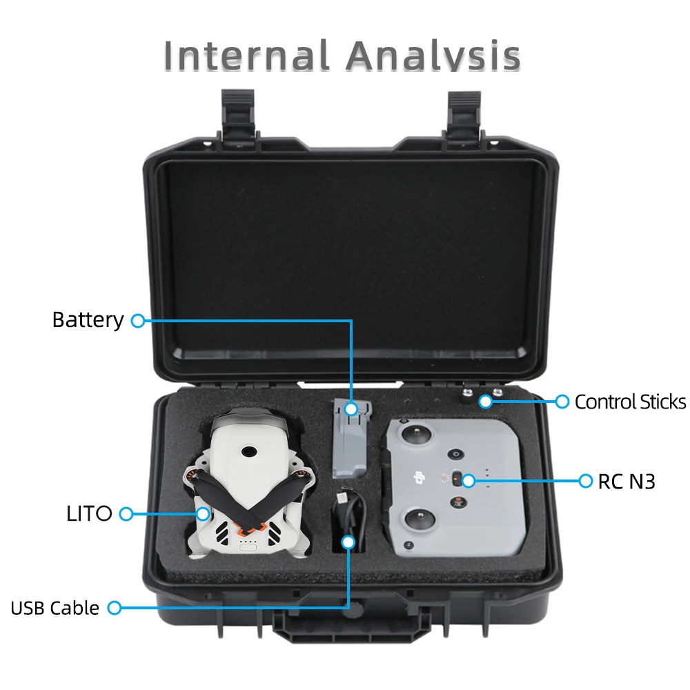 Waterproof Hard Case For Dji Lito 1 X1 Drone Shockproof Storage Box_voghion.com