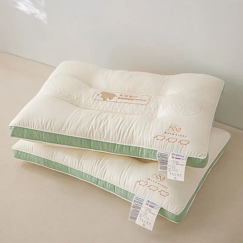 

Хлопковая Антибактериальная Подушка класса А для матери и младенца, комфортная Подушка для сна для всей семьи, гостиницы, Ортопедическая подушка для шеи