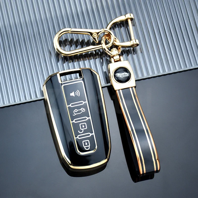 3/4 Pulsanti Tpu Car Key Cover Case Portachiavi A Distanza Per Ssangyong Tivolan Actyon Kyron Korando Rodius Accessori